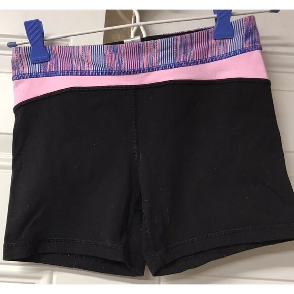 Ivivva By Lululemon Shorts Reversible Black Size 10 Girls 4” Inseam - Picture 1 of 7